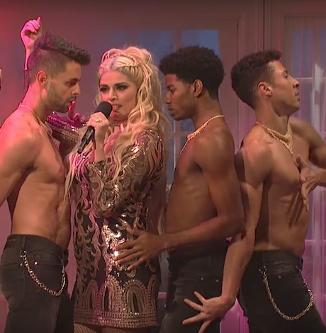 Larry David cracks up during 'gay famous' Erika Jayne 'SNL' sketch