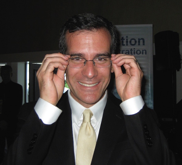 Eric Garcetti, L.A.'s mayor, has campaigned aggressively for