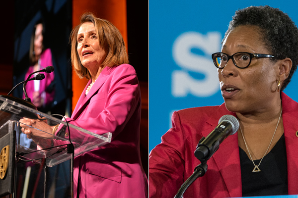 Nancy_Pelosi_c_Washington_Blade_by_Michael_Key_and_Marcia_Fudge_by_Tim_Evanson_via_Wikimedia_Commons_split_insert