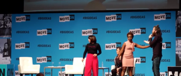 Karine Jean-Pierre protects Kamala Harris like Wakanda warrior