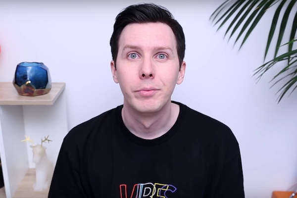 phil lester blue hair