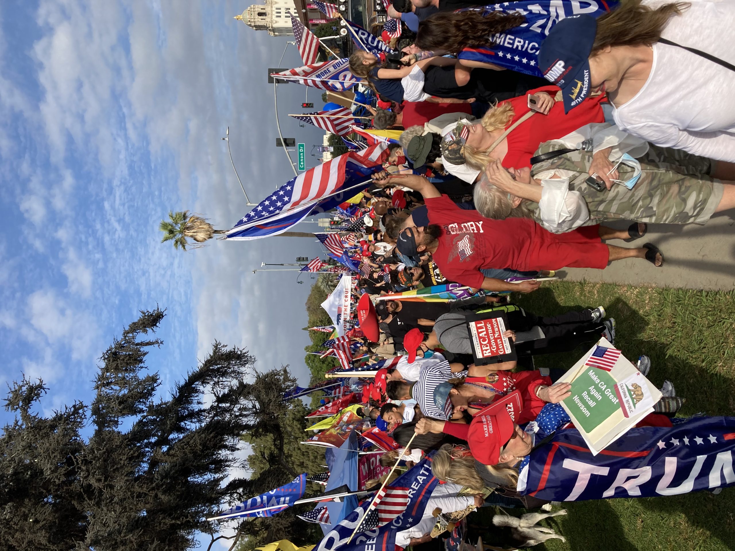 Pro-Trump Rally in Beverly Hills Takes Place Five Days After the Election —  The