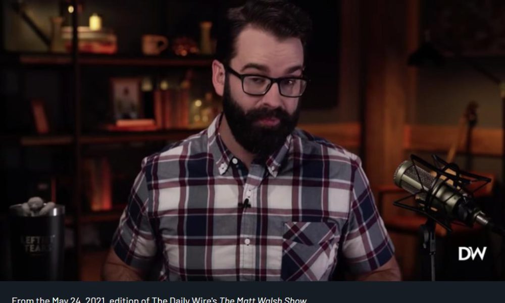 the daily wire s matt walsh makes extreme attacks on trans kids