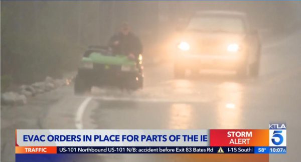 Large regions in SoCal under evacuation as storm pushes through