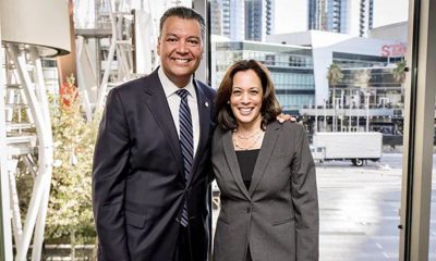 Senator Alex Padilla and Vice President Kamala Harris