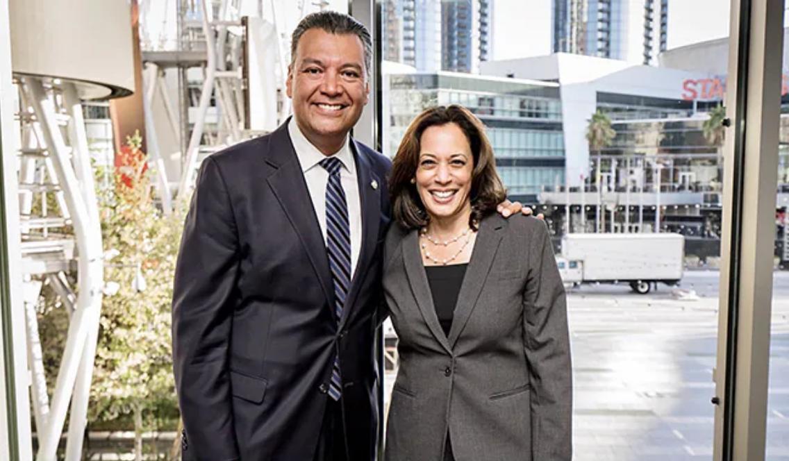 Senator Alex Padilla and Vice President Kamala Harris