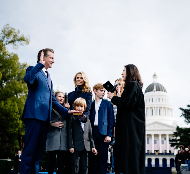 Governor Newsom inaugurated to second term