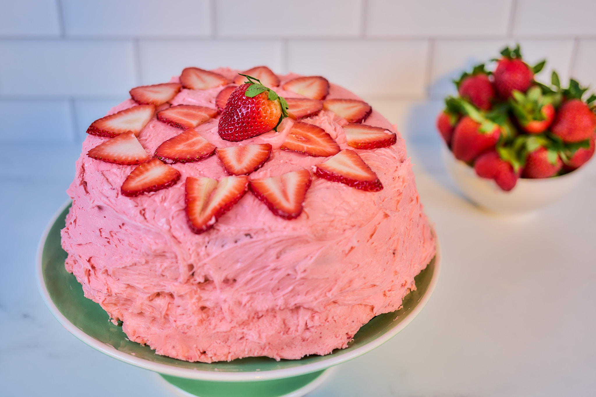 Vanilla Sheet Cake With Strawberry Glaze Recipe - The Washington Post