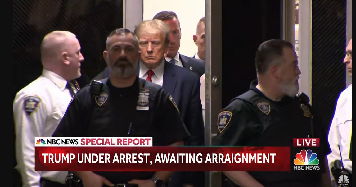 Trump headed into courtroom 4423