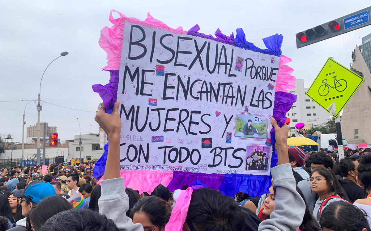 Lima Pride participants send message to Peruvians