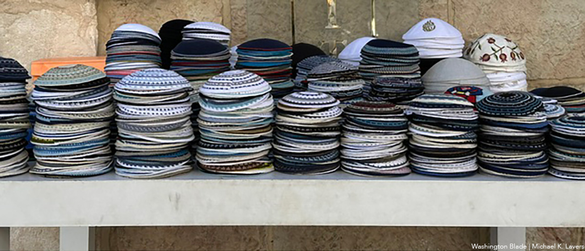 20241008_yarmulkes_for_sale_in_Jerusalem_Israel_insert_(c)_Washington_Blade_by_Michael_K_Lavers