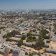 Aerial View of a Neighborhood in Los Angeles California