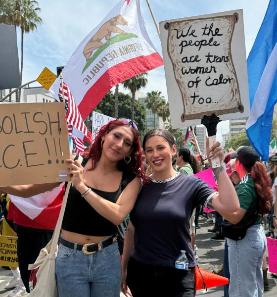 Arri and Rose Montoya protest pic