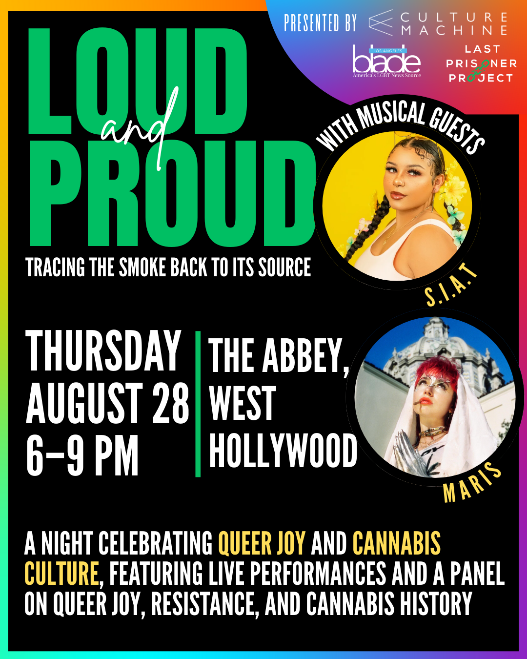 Loud and Proud event graphic
