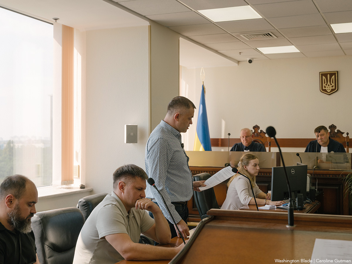 20251010_Ruslan_Kukharchuk_at_court_hearing_in_Kyiv_Ukraine_insert_c_Washington_Blade_by_Caroline_Gutman