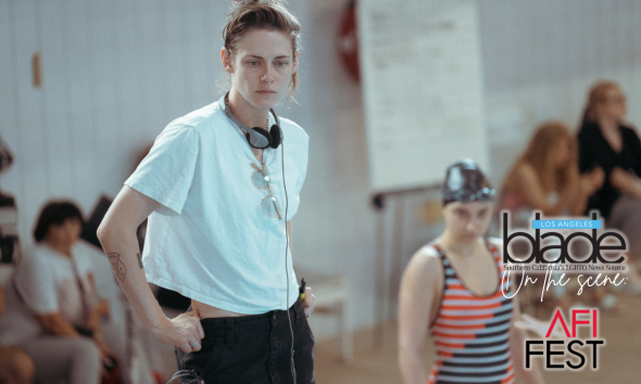 Kristen Stewart directing on set