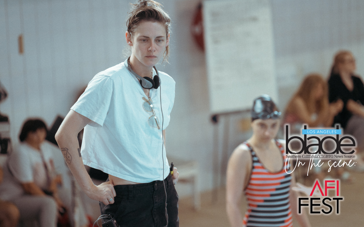 Kristen Stewart directing on set