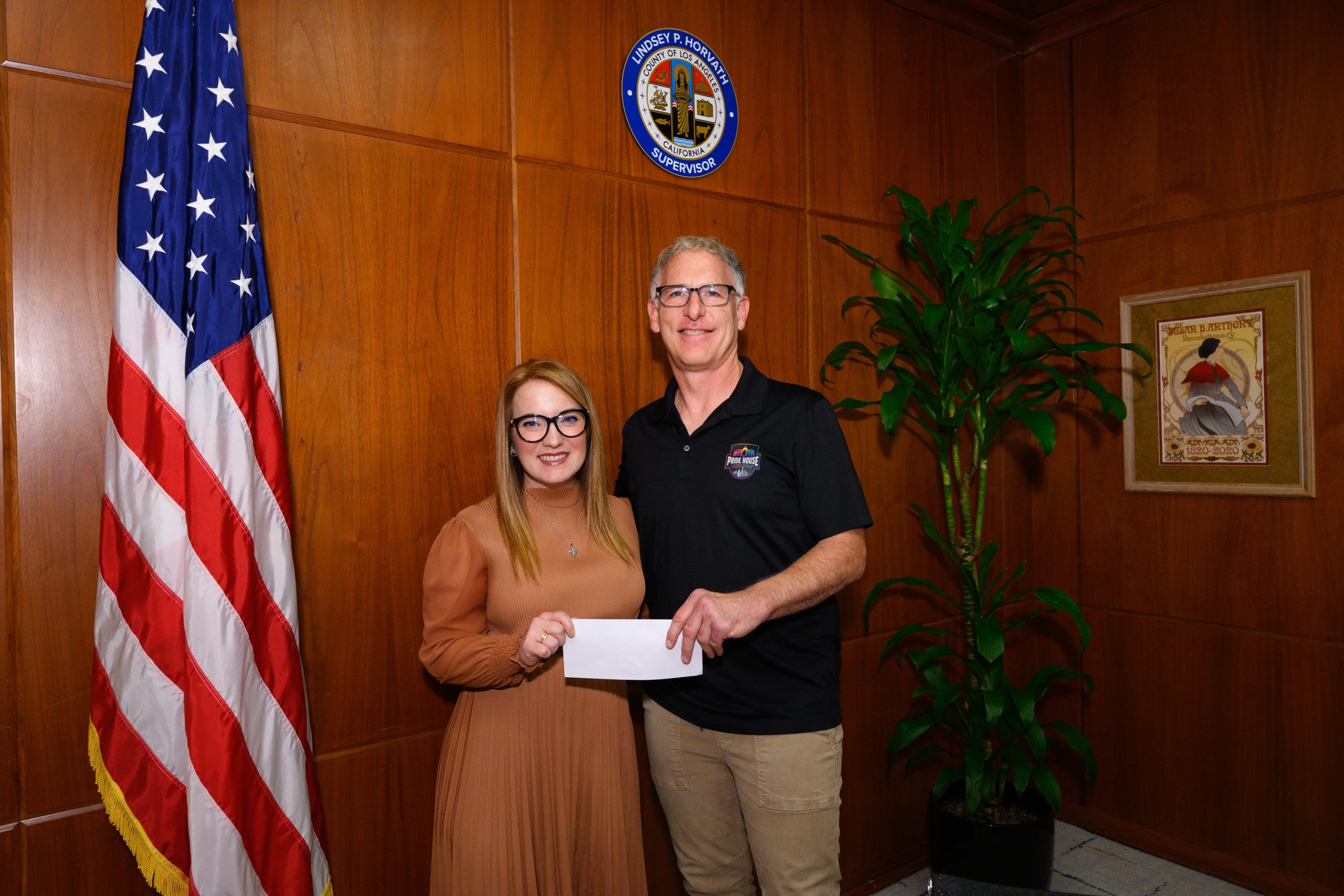 Pride House LA received LA County Check