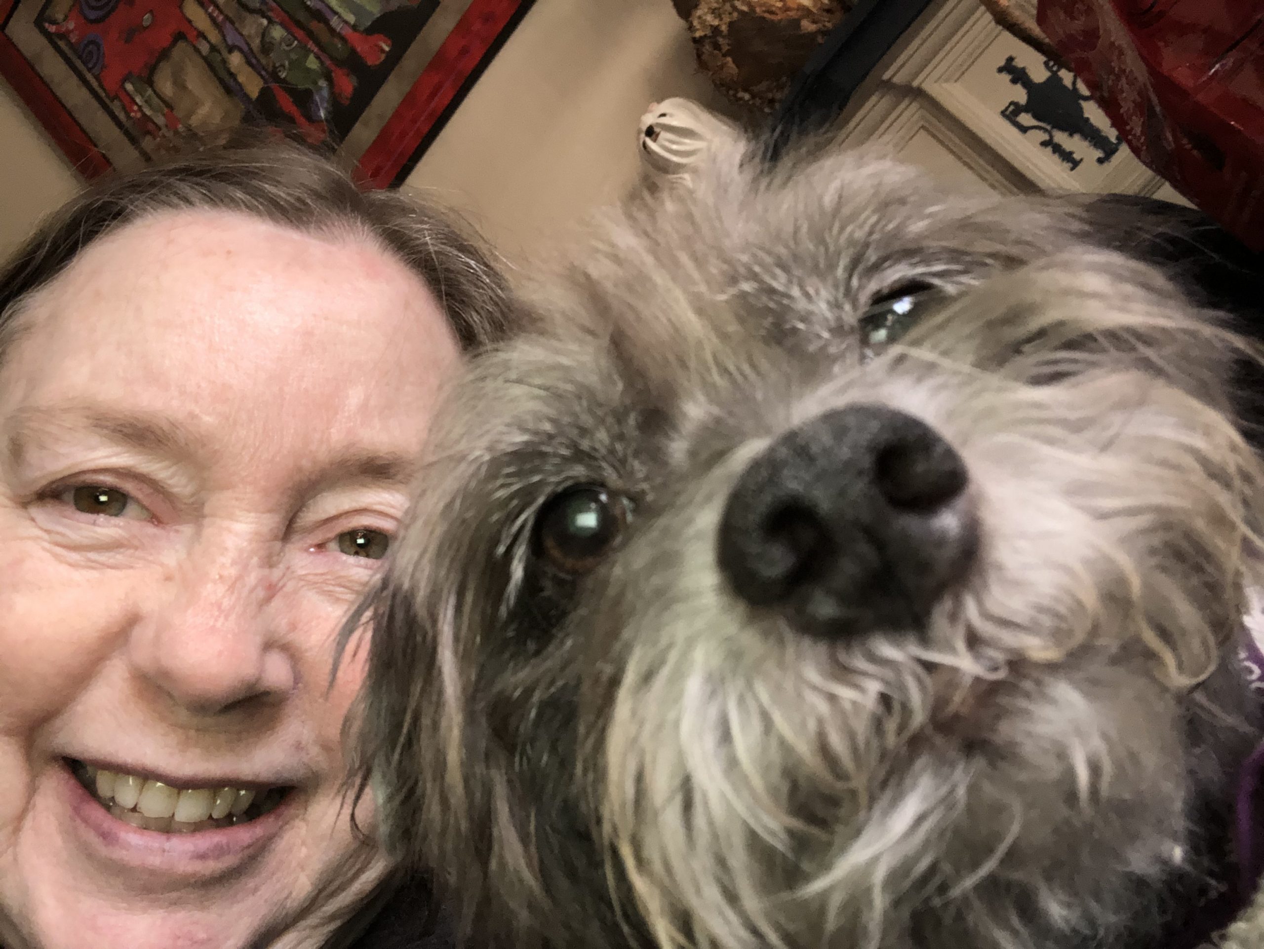 Karen Ocamb and her dog Pepper