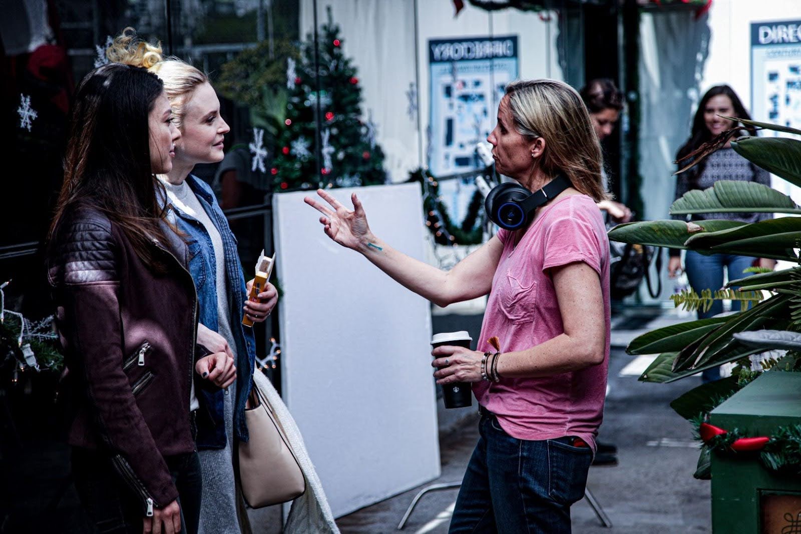 Tello Films' Christin Baker on set