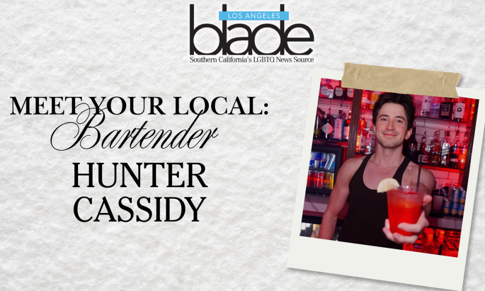 Bartender Hunter Cassidy