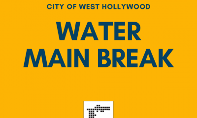 Weho City water main break