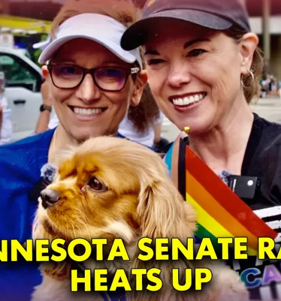 Rep. Angie Craig with wife Cheryl Greene at Twin Cities Pride; June 29, 2026 (Photo via Angie Craig for Minnesota)