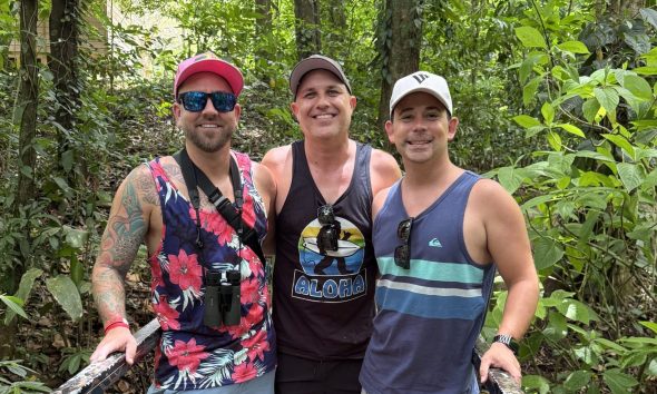 Will, Caleb, and Daniel from A Little Throuple Tea
