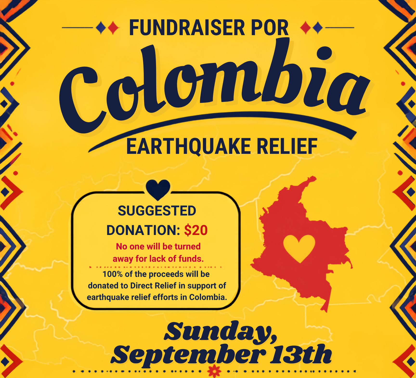 Colombia fundraiser