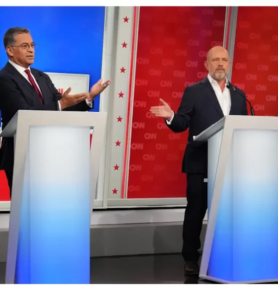 CNN Debate - CNN Debate Xavier Becerra and Steve Hilton (Screenshot 9-30-26)