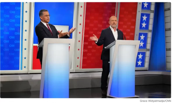 CNN Debate - CNN Debate Xavier Becerra and Steve Hilton (Screenshot 9-30-26)